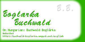 boglarka buchwald business card